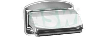 Paper holder, polished stainless steel