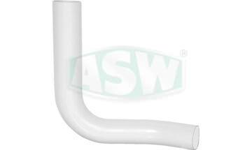 White plastic flush angle D: 50 x 44 mm