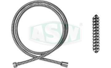 "Royal" shower hose with metallic effect