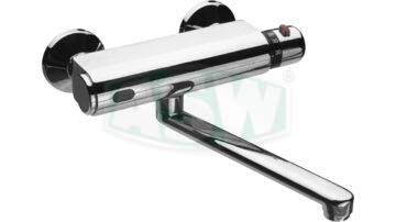 Wall pivot mixer DN 15, polished chrome-plated,