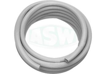 Grey washing machine drain hose