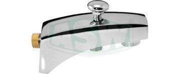 Chrome-plated brass bathtub inlet