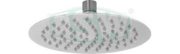 “Disk” satin stainless shower head