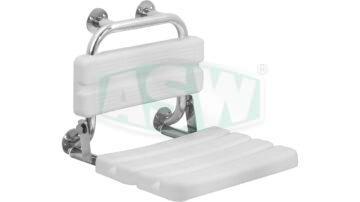 Fold-out shower seat, stainless 1.4301