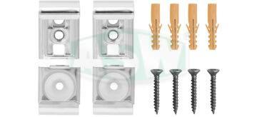 Mirror clamps, 4-piece