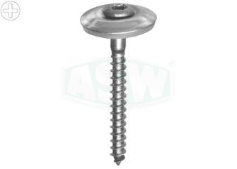 Stainless steel metal screws, Ø 15 mm