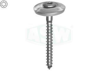 Stainless steel metal screws, Ø 25 mm