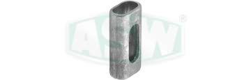 Parallel connector, galvanised steel