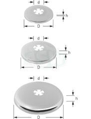 Chrome-plated brass sliding rosette