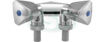 C-P brass combi-valve, polished