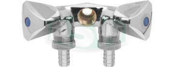 C-P brass combi-valve, polished