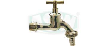 Polished brass outlet valve