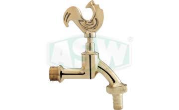 Polished brass outlet valve