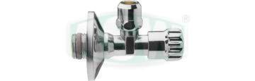 Chrome-plated brass angle valve