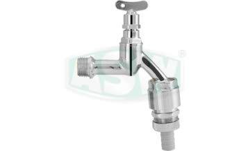 Outlet valve, polished C-P brass