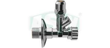 Chrome-plated brass angle valve