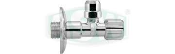 Chrome-plated brass angle valve