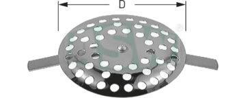 Hair strainer Chrome-plated brass