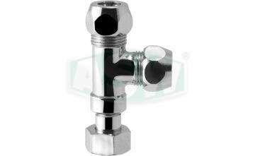 Chrome-plated comp. fit screw fitting