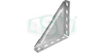 Angle brackets 90°, galvanised steel