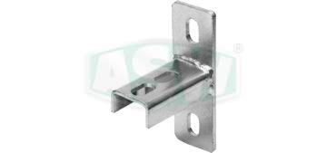 Saddle bracket, galvanised steel