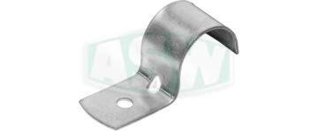 Single nail clamp, galvanised steel