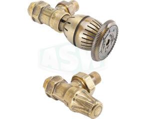 Retro valve set with thermostatic head