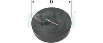 Magnet valve plug, black