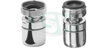 Chrome-plated brass, mixer nozzles