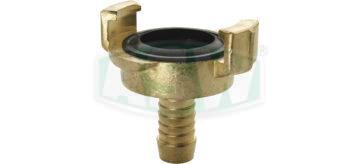 Hose piece single piece raw brass