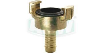 Hose piece single piece raw brass