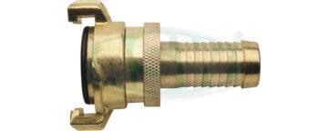 Suction & high-pressure coup, raw brass