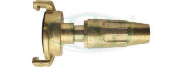 Spray nozzle, raw brass, heavy-duty