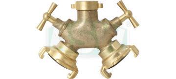 Two-way valve, raw brass