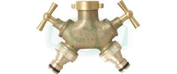 Two-way valve, raw brass